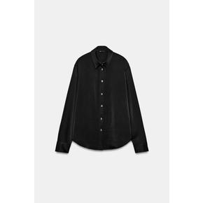 ZARA 자라 금색 버튼 새틴 블라우스 8741 267 800