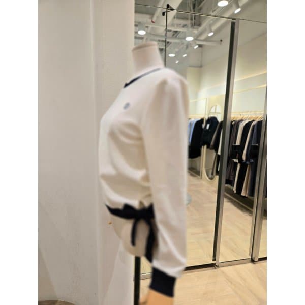 [부산점] 사이드리본 배색 티셔츠(PS1CL00781)