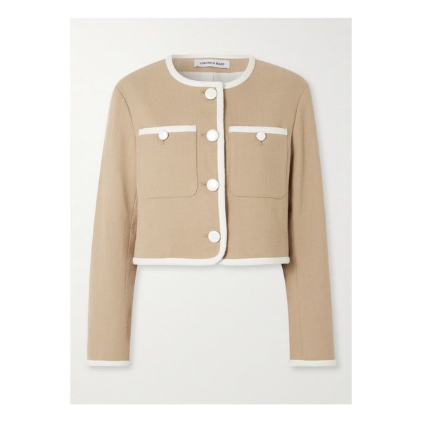 베로니카비어드 빌 코튼 혼방 트위드 재킷 카멜 1647597355019950