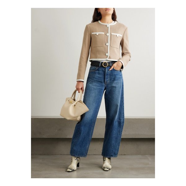 베로니카비어드 빌 코튼 혼방 트위드 재킷 카멜 1647597355019950