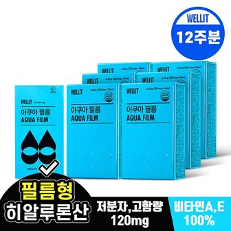  아쿠아필름 저분자 히알루론산 고함량 콜라겐 엘라스틴 6box