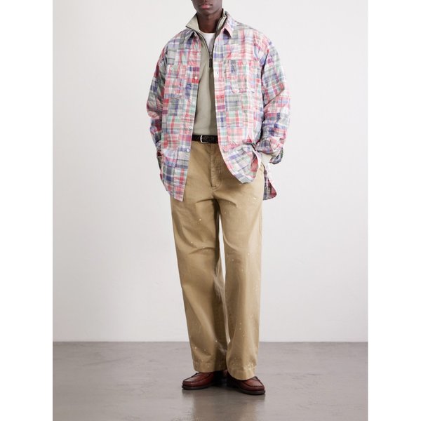 빔스 체크 패치워크 코튼 재킷 46376663162982524