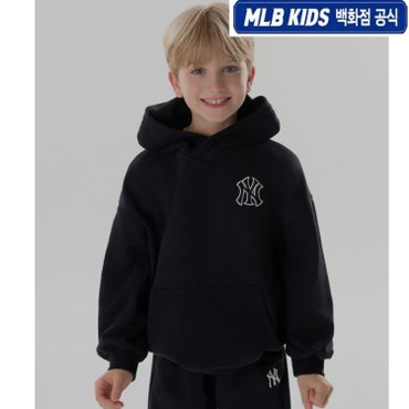 MLB키즈 24FW [KIDS]베이직 스몰 로고 후드  7AHDB0144-50BKS