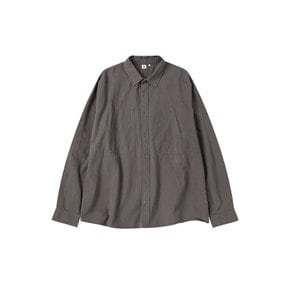 [스타필드코엑스][꼬모니노즈] 남녀공용 NOZ COTTON SHIRT [CHARCOAL]