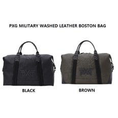 카네 PXG MILITARY WASHED LEATHER BOSTON BAG / PXG 밀리터리 워시트 가죽 보스턴 백