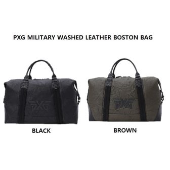 피엑스지 카네 PXG MILITARY WASHED LEATHER BOSTON BAG / PXG 밀리터리 워시트 가죽 보스턴 백