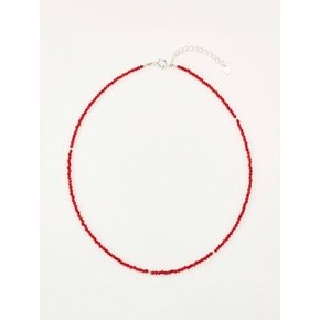 925 Mini SilverBall Coral Necklace