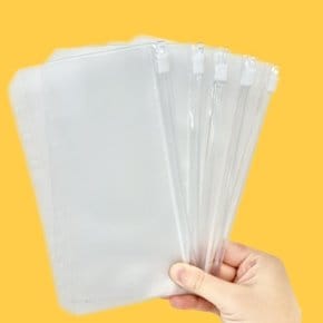 /요상한마트 A6 6공 현금바인더 다이어리 투명 지퍼백 속지 저축