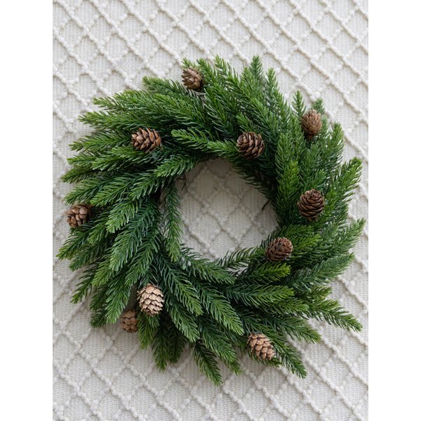 리얼한 전나무 PE100 리스 소 크리스마스 트리 벽장식 소품