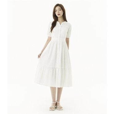 플라스틱아일랜드 아일렛 핀턱 원피스 (PR2WO431)