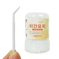 더웰 치간요지(중 100p)/이쑤시개/치실/치간칫솔/치간이쑤시개