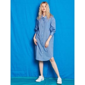 HIGHNECK SHIRT DRESS (BL)