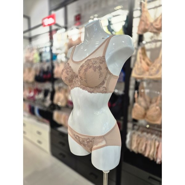 [시흥점] S 와코루 ) 살루트 감각 풀메이크업 브라, 헴팬티 세트 [DBR0451/DPT0451H-SK]