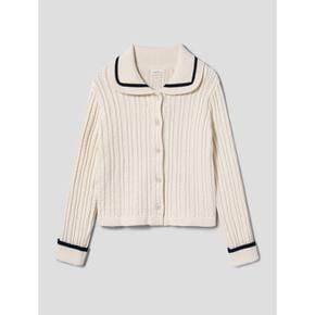 [정상가159,000원] Cotton 100 Cable Knit Cardigan  Ivory (WE335AC480)