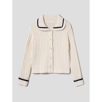 코텔로 [정상가159,000원] Cotton 100 Cable Knit Cardigan  Ivory (WE335AC480)