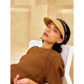 Raffia Sun Visor Cap (Natural)