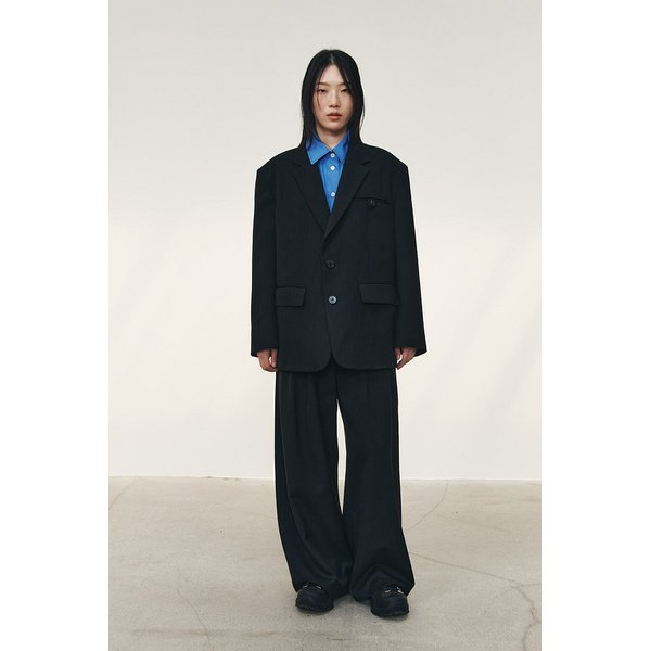반더블 입술포켓 스트라이프 셋업 자켓 9105312504099