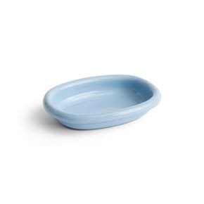 [HAY Barro Oval Dish] 헤이 바로 타원형 식기 자기그릇 접시 5x20x27cm Light Blue