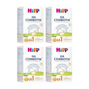 독일 Hipp 힙 HA1단계 콤비오틱 신생아 조제 분유 600g 4통