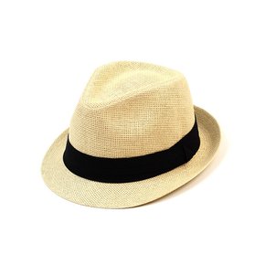 BU Summer Simple Beige Fedora 파나마햇