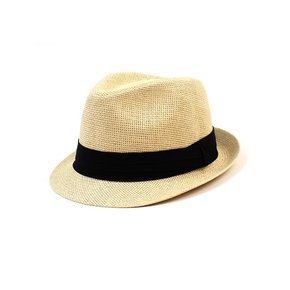 BU Summer Simple Beige Fedora 파나마햇