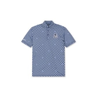 왁 WAAC(왁골프)Men WAAC GG Checker Polo_WMTCM24502BUL