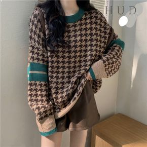 라운드 빅자카드 패턴 3color 니트_P328769192