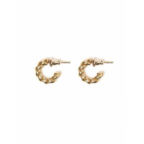 ROPE EARRING_Gold_S