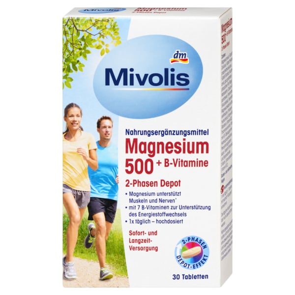 디엠 미볼리스 마그네슘 500 + 비타민 B 2-Phasen 디팟 30정 45g