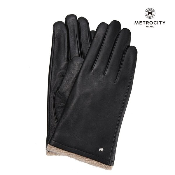 [메트로시티] 니트포인트 여성 가죽장갑 MGLJ-L511