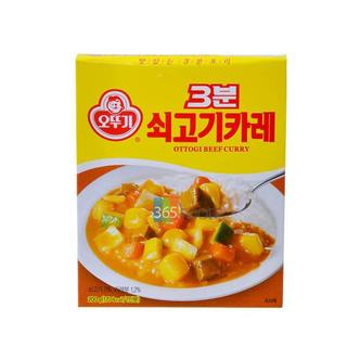 제이큐 간편한 오뚜기 3분 쇠고기카레  200g X ( 5매입 )