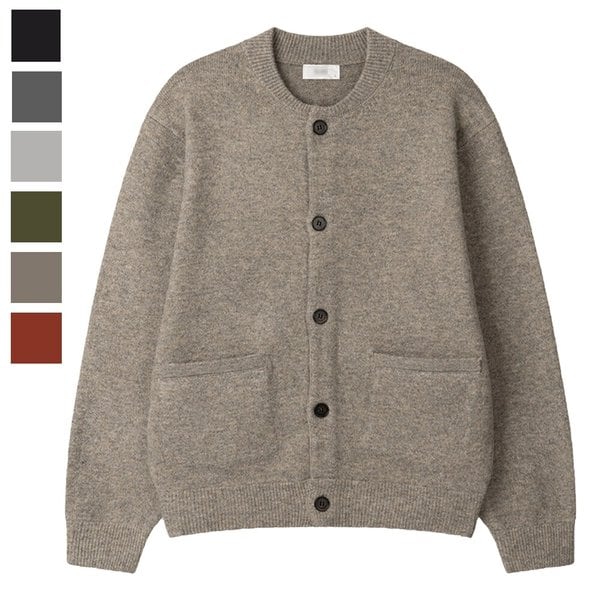 남자 아르테 라운드 포켓 버튼 가디건 SG-CA-Q084-오트밀