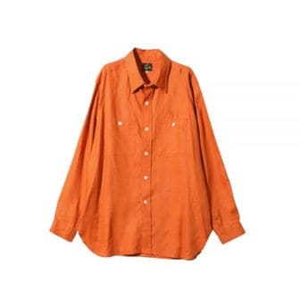 니들스 NEEDLES 니들스 24 Work Shirt ORANGE (OT206) (워크 셔츠)