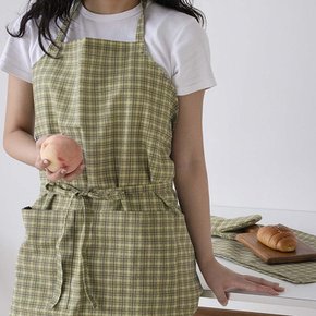 포멀체크 앞치마