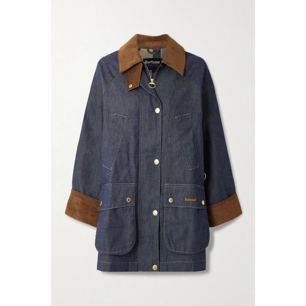 아스커 코튼 코듀로이 트리밍 데님 재킷 46376663163032747