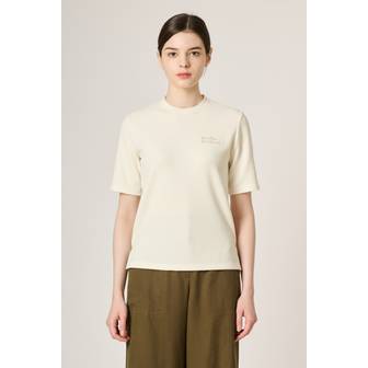 BCBG 레터링 자수 티셔츠 (B4M3X408)