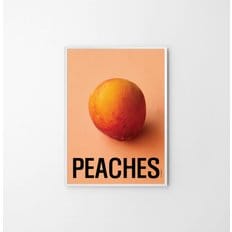 모던 디자인 패브릭 peaches 포스터 인테리어