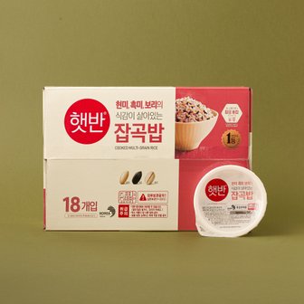 CJ제일제당 CJ햇반 잡곡밥 210g X 18입