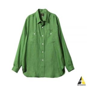 NEEDLES 니들스 24 Work Shirt GREEN (OT206) (워크 셔츠)