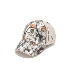 U GN CIRCLE SKULL POINT BALL CAP 화이트 EVR LS3YP07U WH
