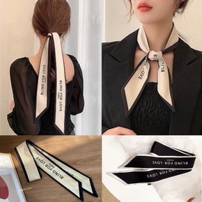 머플러 목도리 겨울 보온 목손수건 쁘띠 실크 반다나 머리끈 스카프