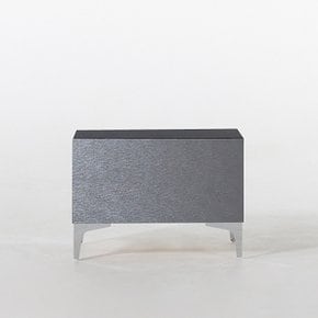 발렌티3 메탈릭실버 600협탁(상판흑경,스틸다리)