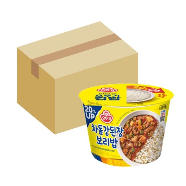 컵밥 BOX 차돌강된장보리밥 오뚜기 310g 12개입