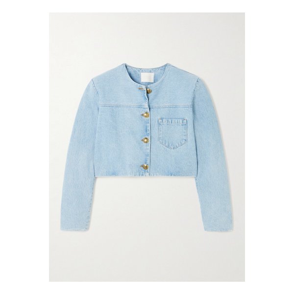 프리아 크롭 데님 재킷 라이트 데님 1647597356717607