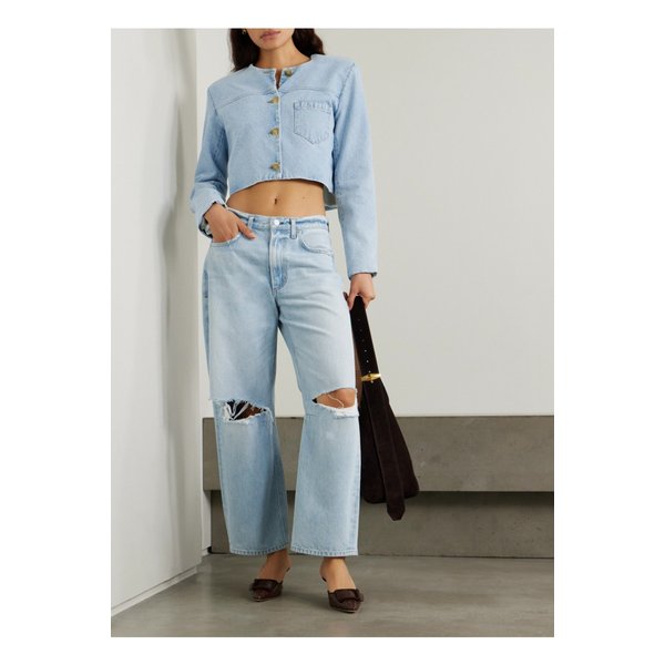 프리아 크롭 데님 재킷 라이트 데님 1647597356717607