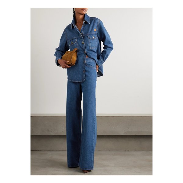 블레이즈밀라노 나리이다 베르베르 자수 데님 셔츠 46376663162879852