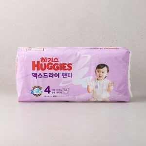 하기스 맥스드라이 팬티 4단계 공용 42매(대형)