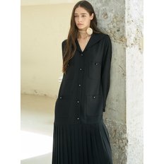 SAILOR POCKET PLEATS DRESS_BLACK