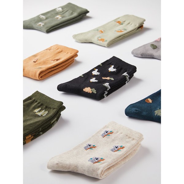 SOX ISLAND CO 남여 애니멀 패턴 삭스 모음