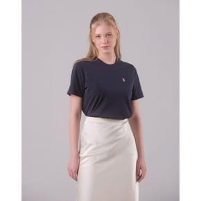 [U.S. POLO ASSN.] 24SS 네이비 코튼100 반팔 라운드 티셔츠 여성